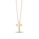 Women Pendant - Minimal Gold Steel Cross Pendant
