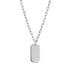 Women Pendant - Minimal Engravable Steel Womens Dog Tag