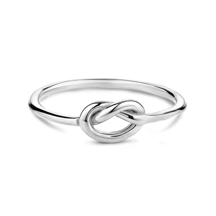 Women Ring - Minimal Stainless Steel Love Knot Ring