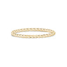 Women Ring - Minimal Gold Steel Stackable Twisted Band