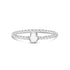 Women Ring - Minimal Stainless Steel Twisted Band Engravable Hamsa Ring
