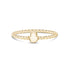Women Ring - Minimal Gold Steel Twisted Band Engravable Hamsa Ring