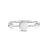 Women Ring - Minimal Stainless Steel Twisted Band Round Engravable Ring
