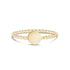Women Ring - Minimal Gold Steel Twisted Band Round Engravable Ring