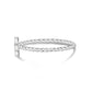 Women Ring - Minimal Twisted Band Stackable Cross Ring