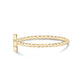 Women Ring - Minimal Twisted Band Stackable Cross Ring