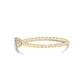 Women Ring - Minimal Twisted Band Stackable Solitaire Ring