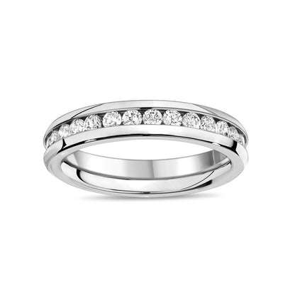 Women Ring - Stainless Steel Channel Setting Eternity Ring