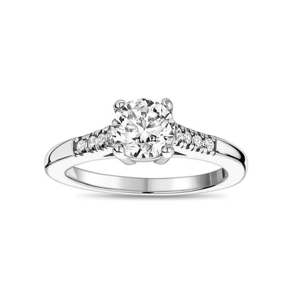 Women Ring - Stainless Steel Round Solitaire Ring