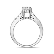 Women Ring - Stainless Steel Round Solitaire Ring
