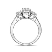 Women Ring - Stainless Steel Round Trinity Ring