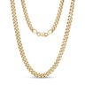 Women's Necklaces - 8mm Gold Stainless Steel Cuban Link Necklace