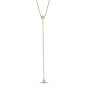 Cubic Zircon Dangling Necklace - Women's Necklaces - The Steel Shop