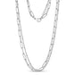 Women's Necklaces - Double Chain Paperclip Steel Necklace